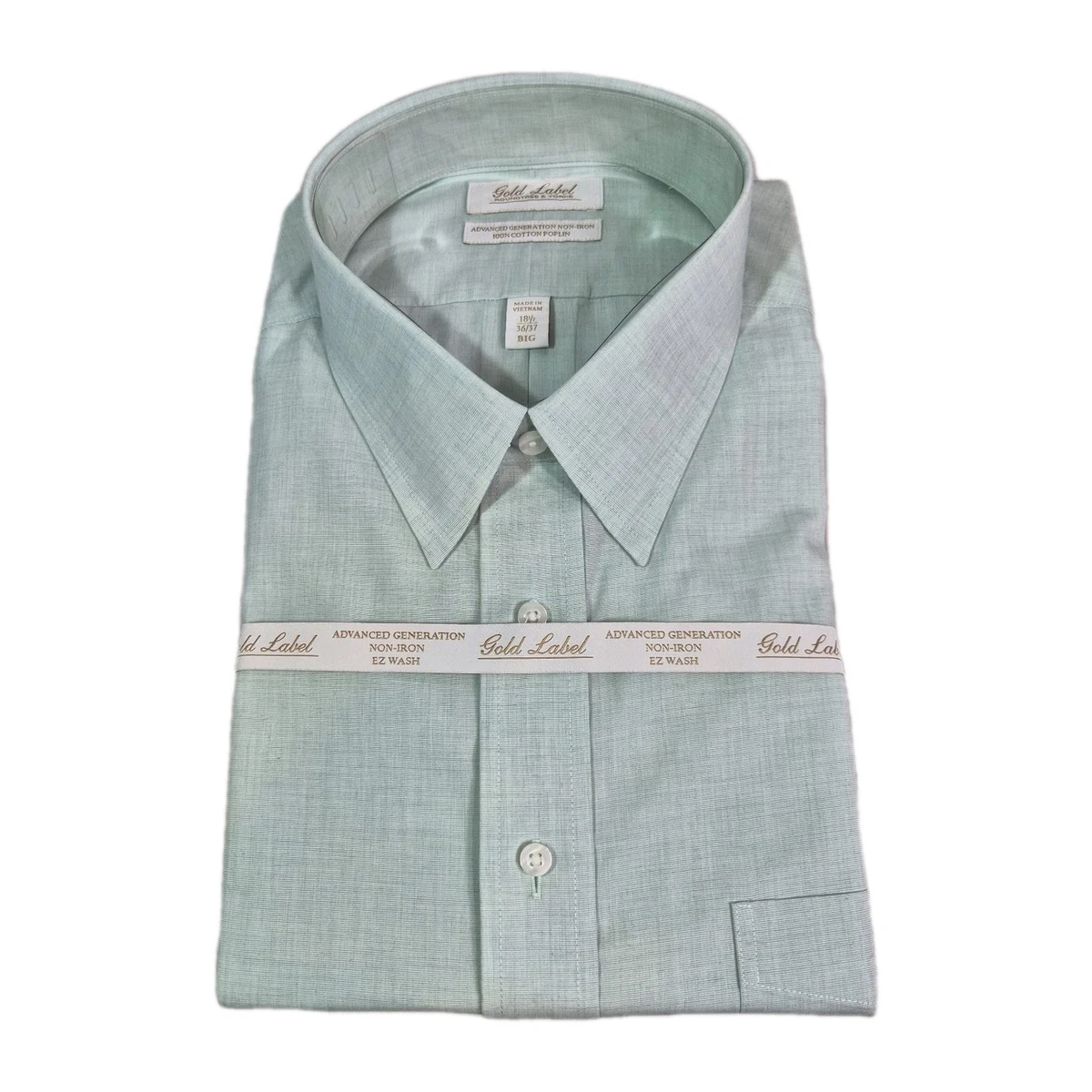 Green Big & Tall Dress Shirts for Men for sale | eBay