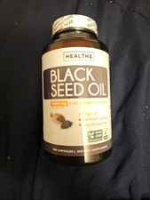 Black Seed Oil Skin Health Non-GMO Vegan Cold-Pressed 120 Softgel Capsules 07/27