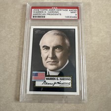 2009 Topps Heritage American Presidents PSA 9 #AP29 Warren G. Harding
