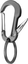 Titanium Carabiner Clip for Keys Multifunctional EDC Keychain with Keyring