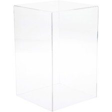 Plymor Clear Acrylic Display Case with No Base, 7" x 7" x 11"