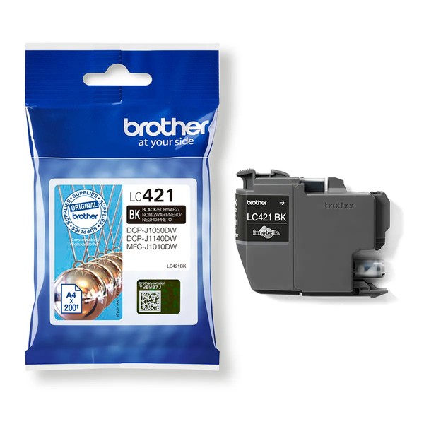 Brother LC-421 / LC-421BK Tinte Schwarz-image