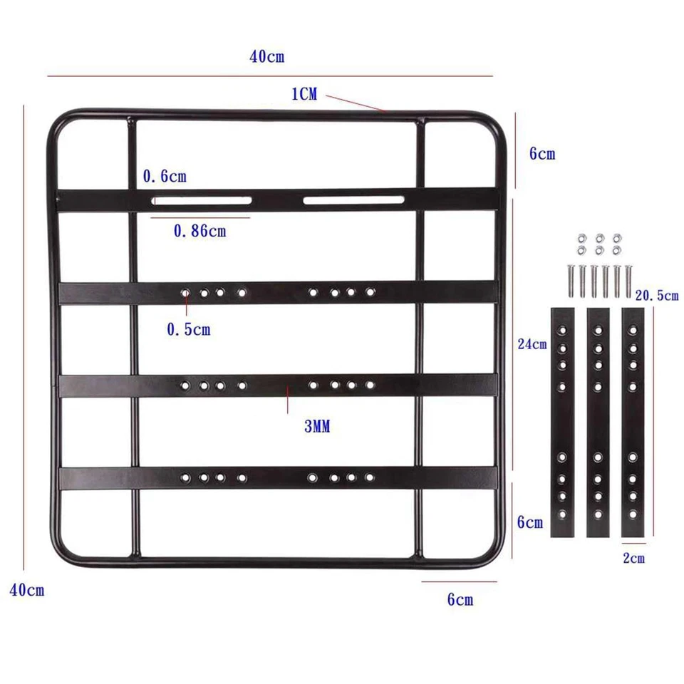 Fahrradrückenregal Laderaumständer robust abnehmbar wasserdicht Fahrradrückenträger Fahrrad - Bild 3 von 4