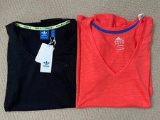 NWT Set of 2 Adidas Womens S SMALL T Shirts Activewear Workout
