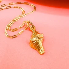 Vintage 14k Yellow Gold Conch Shell Charm Pendant