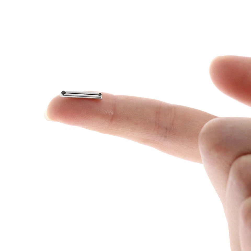 GD02 50pcs HO OO Scale 1:87 Metal Track Fishplates Rail Joiners for Code 100 - Image 4 of 4