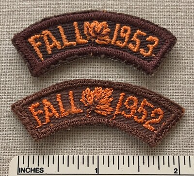 Detroit Bottom Rocker Patch 1952-53 DETROIT AREA COUNCIL Boy Scout Fall Camp Segment PATCHES DAC ...