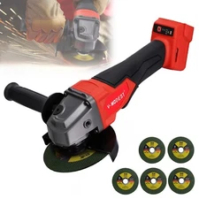 Cordless 4-1/2" to 5" Angle Grinder For Milwaukee Battery w/5 grinding blades