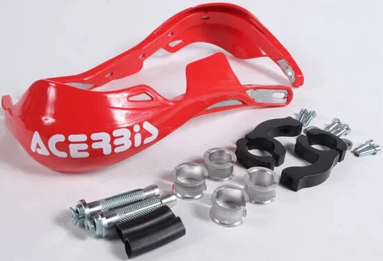 Protectores de manos Acerbis Rally Pro rojos Honda CRF80F 04-13 Foto 3 de 4