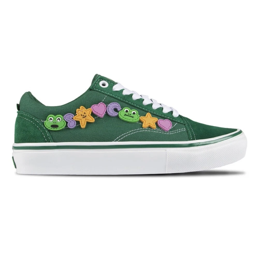 New Vans X Frog Skate Old Skool Green/White Sneakers Limited