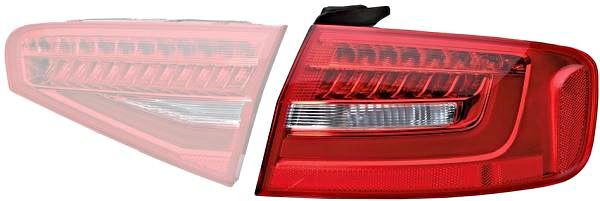 Hella Aussen FlüGel LED RüCkleuchte Heckleuchte Li FüR Audi A4 B8 8K 8K5945095AD-image