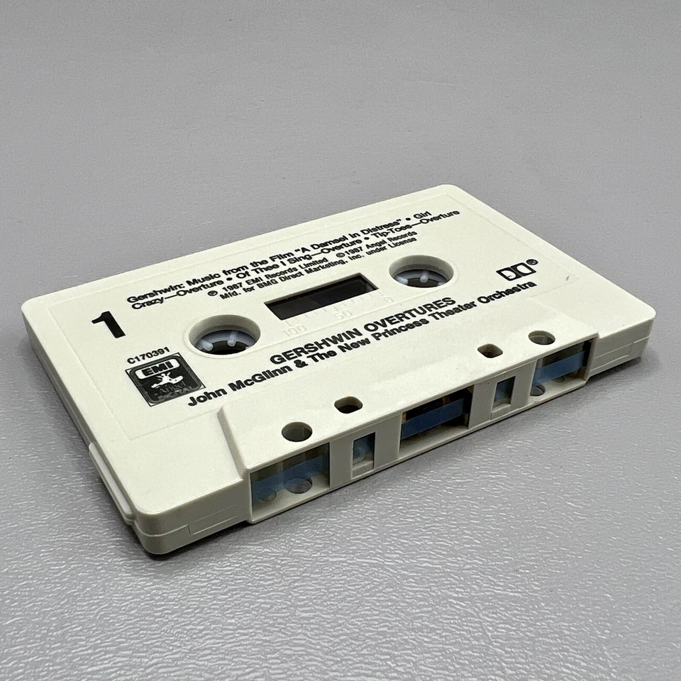 Gershwin Overtures Cassette Tape 1987 EMI Records VG+ John McGlinn & The New Pri - Image 4 of 4