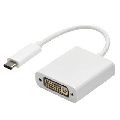 USB-C USB 3.1 Type-C to DVI Video Converter 4K HDTV Adapter Cable Connector