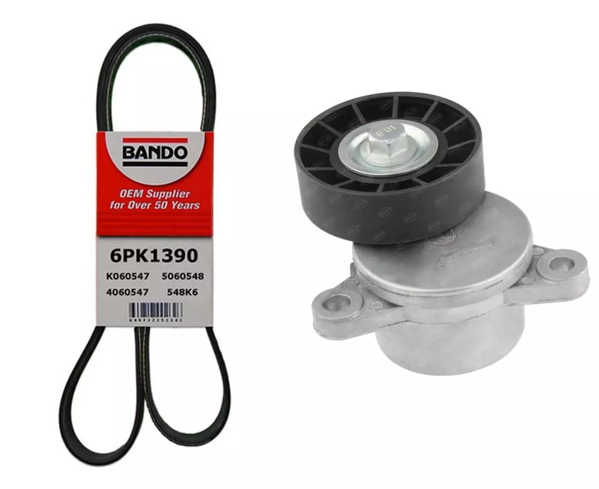 Belt Tensioner and Engine Belt Fits For 2011 2017 Ford F150 3.5L