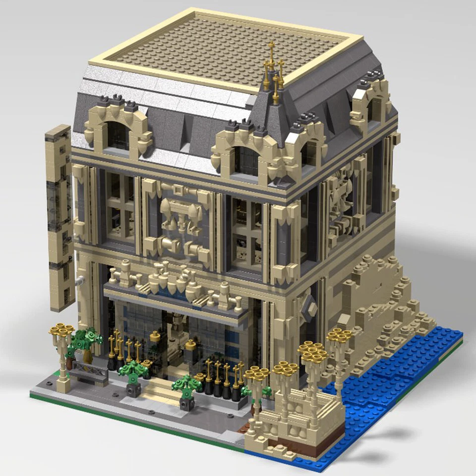 MOC: Modular Building: Bar with Interior for Collection 3802 Bricks Gift - Image 4 of 4
