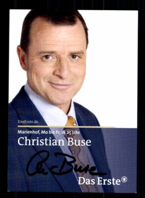 Christian Buse Marienhof Autogrammkarte Original Signiert ## BC 193608
