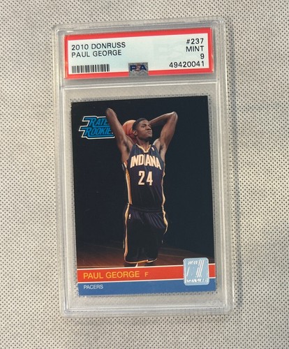 Paul George 2010-11 Panini Donruss RC #237 Rated Rookie MINT PSA 9 LOW POP