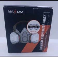 NASUM M401 Double Gas Mask Protection Filter Chemical Respirator Mask
