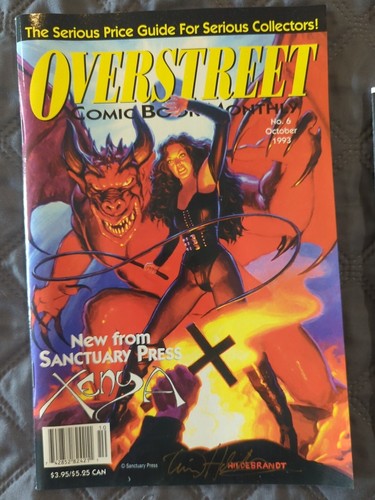XENYA Signed LOT Ashcan SANCTUARY PRESS Overstreet Magazine & Card October 1993 - Picture 2 of 7