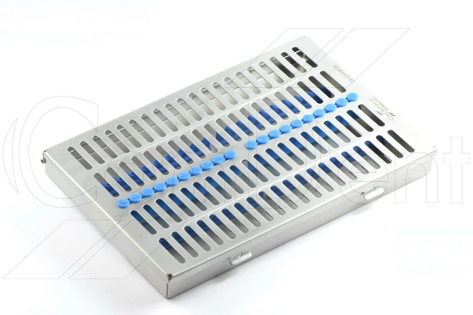 COMDENT Dental instruments sterilization Locking Tray to hold 20 Instruments CE New