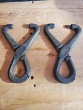 Two Vintage Simplex Chicago Chrome Nickel Forging Clamp Tongs Hand Tool ...