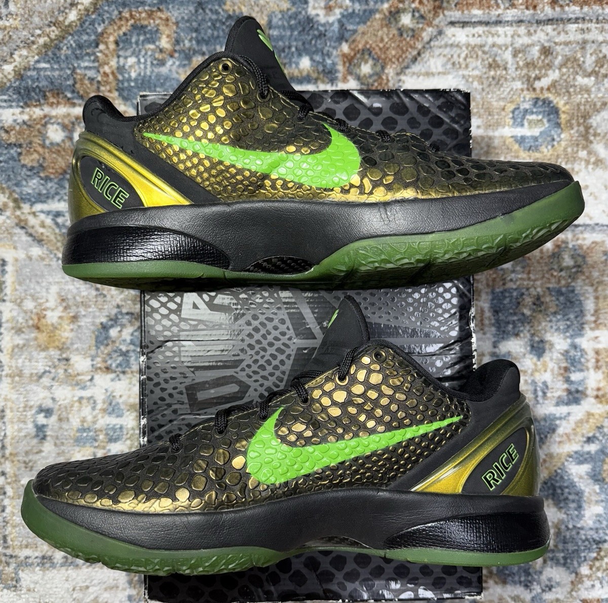 Sz 11- Nike Zoom Kobe 6 Supreme Rice 446442-301 Verified Preowned