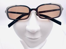 Vintage Kenneth Cole Remington Gunmetal Oval Sunglasses Hong Kong FRAMES ONLY