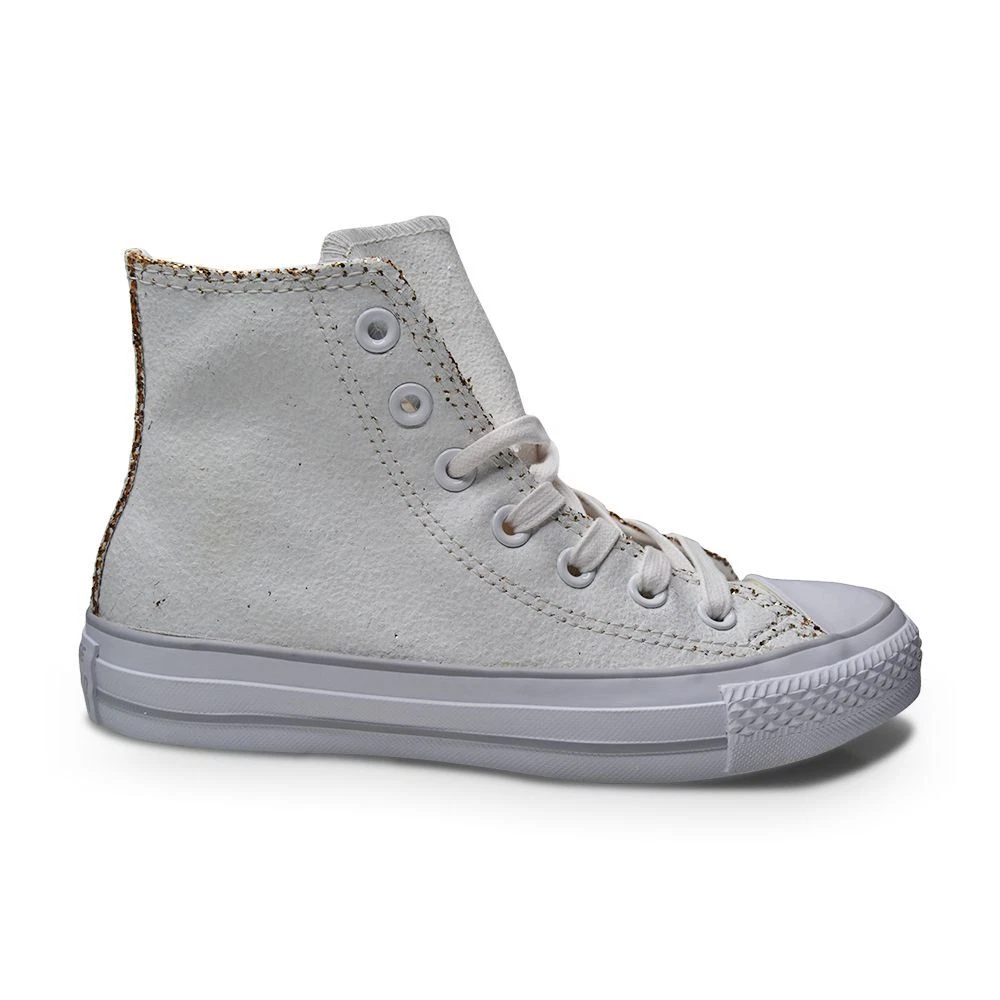Converse CTAS Hi Chuck Taylor UK 4.5 551924C Scarpe da ginnastica oro bianco