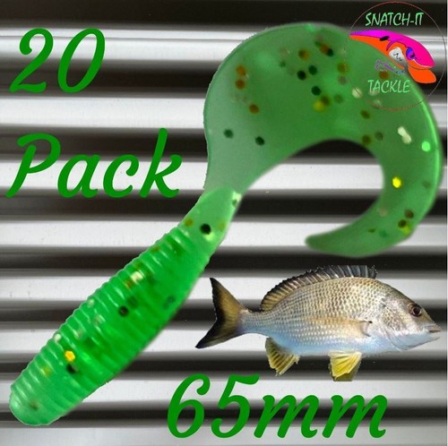 Soft Plastic Fishing Lure Curly Tail Paddle Tail Bream Grub Worm Tackle Jig head - Picture 69 of 74