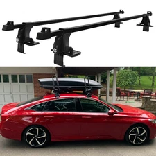 Pair For Honda Accord 54" Top Bare Roof Rack Cross Bars Luggage Carriers w/ Lock