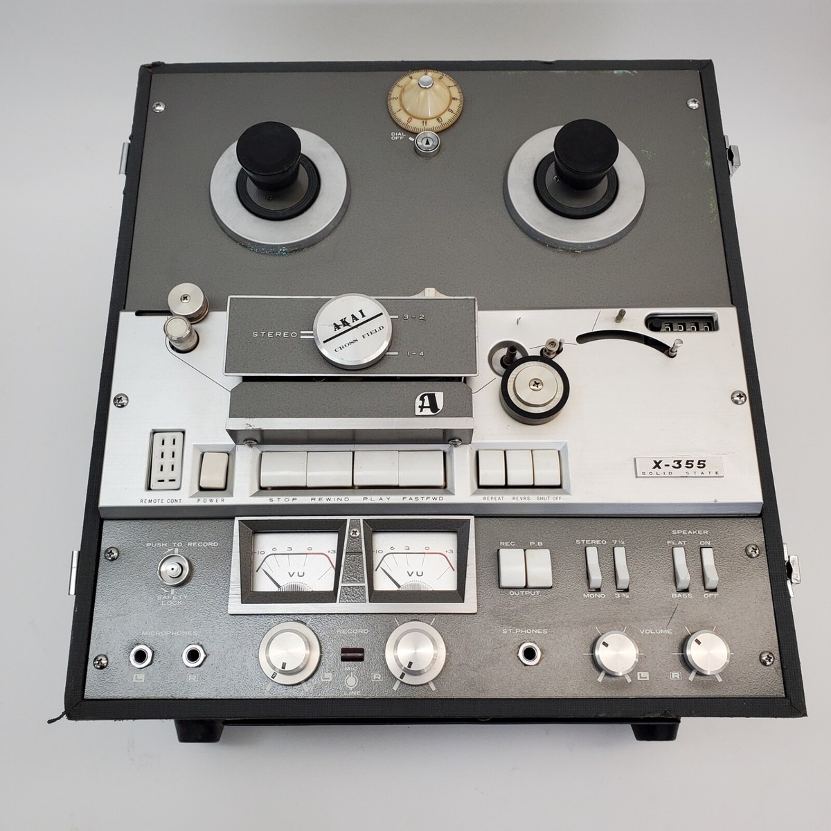 レイコ Vintage Akai X-355 Reel To Reel Deck Cross Field Solid State