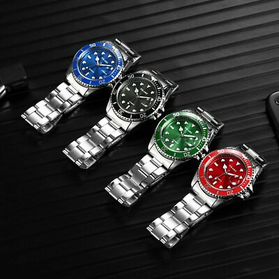 Wrist Watch Fashion Men Luxury New Stainless Steel Strap Quartz Classic