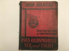 1935 Oldsmobile Ship Manual 6 And 8 Cylinder Car - Original Oem -l5-17