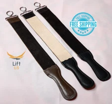 Professional Leather Strop Straight Razor Sharpening Knife Blade Sharpening NEW