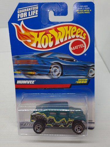 Vintage Hot Wheels Humvee 1998 #24094 New On Card NRFP Green 1:64 Collector 1080
