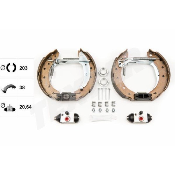 Textar Bremsbackensatz Bremsbacken Hinten FüR Peugeot 206 SchräGheck 2A/C-image