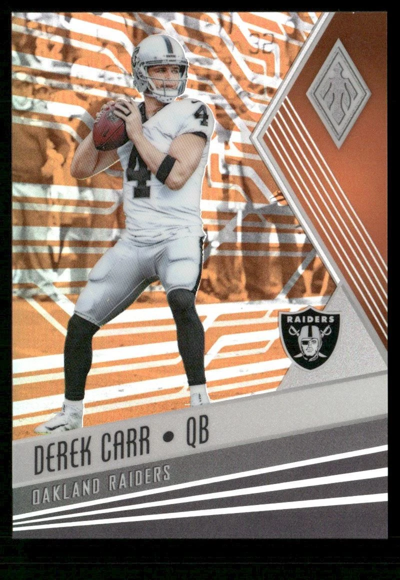 Derek Carr trading card