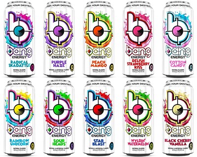 Bang Energy Drink 16 ounce (Pack of 16) Choose flavor or try a variety pack!
