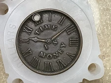 1837 TIME IS MONEY Hard Times Token *Retired Dealer*  HT-315 Smith's Clocks