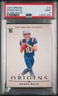Drake Maye Rookie 2024 Panini Origins Blank Slate #10 RC SSP Case Hit PSA 9