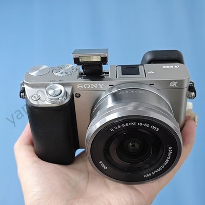Sony Alpha a6000 24.3MP Mirrorless Digital Camera w/16-50mm OSS Lens - Silver
