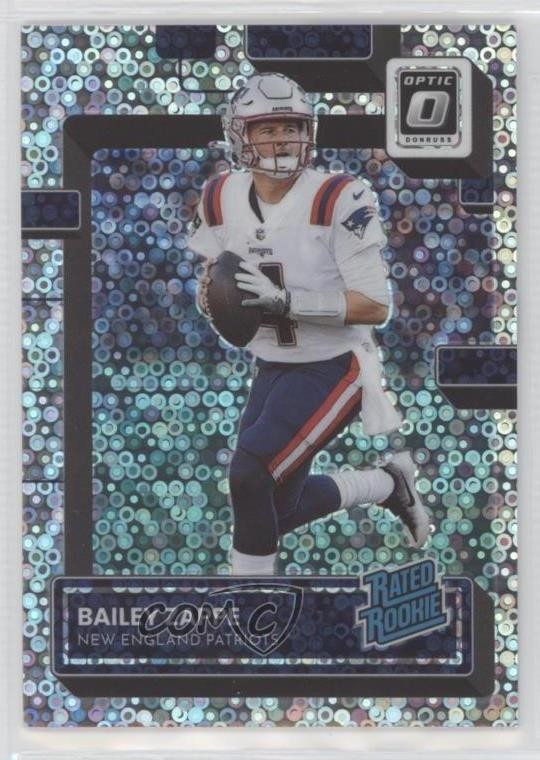 2022 Donruss Optic Rated Rookie Silver Circles Prizm /125 Bailey Zappe #229 ni4