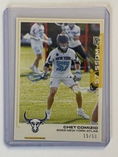Chet Comizio 2025 Premier Lacrosse League PLL Yellow Parallel Card #15/50