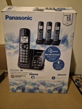 Panasonic KX-TG744 Link2Cell Bluetooth Cordless Phone 4 Handset Digital Answer