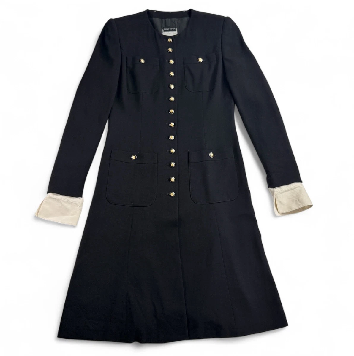 chinese dress ladies Tailored Belted Long Coat Dress – Montania Shop main image 0
