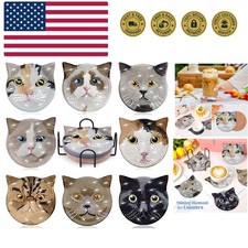 8 Pieces Diamond Painting Coasters Kit with Holder, Diamond Art Coasters, DIY...