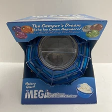 Camper’s Dream MEGA Play and Freeze ICE CREAM MAKER BALL Blue - 1 Qt Retro Toy