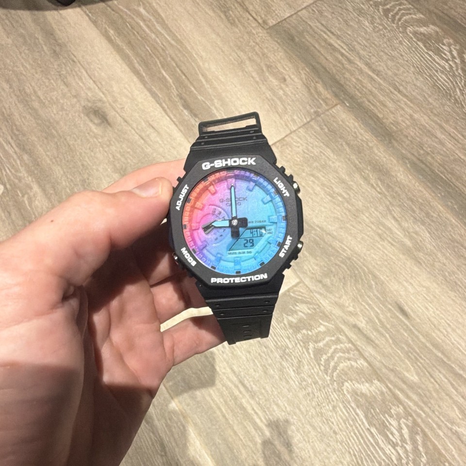 Casio G-SHOCK GA-2100S montre analogique/digital cadran multicolore noir