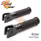 For Yamaha MT-10 FZ-10 16-21 20 19 18 17 Black Front Foot Pegs Motorcycle M-Grip