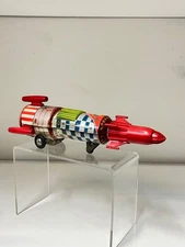 TIN TOY 1960s Horikawa XB - 115 Friction Operated Rocket Apollo type works well